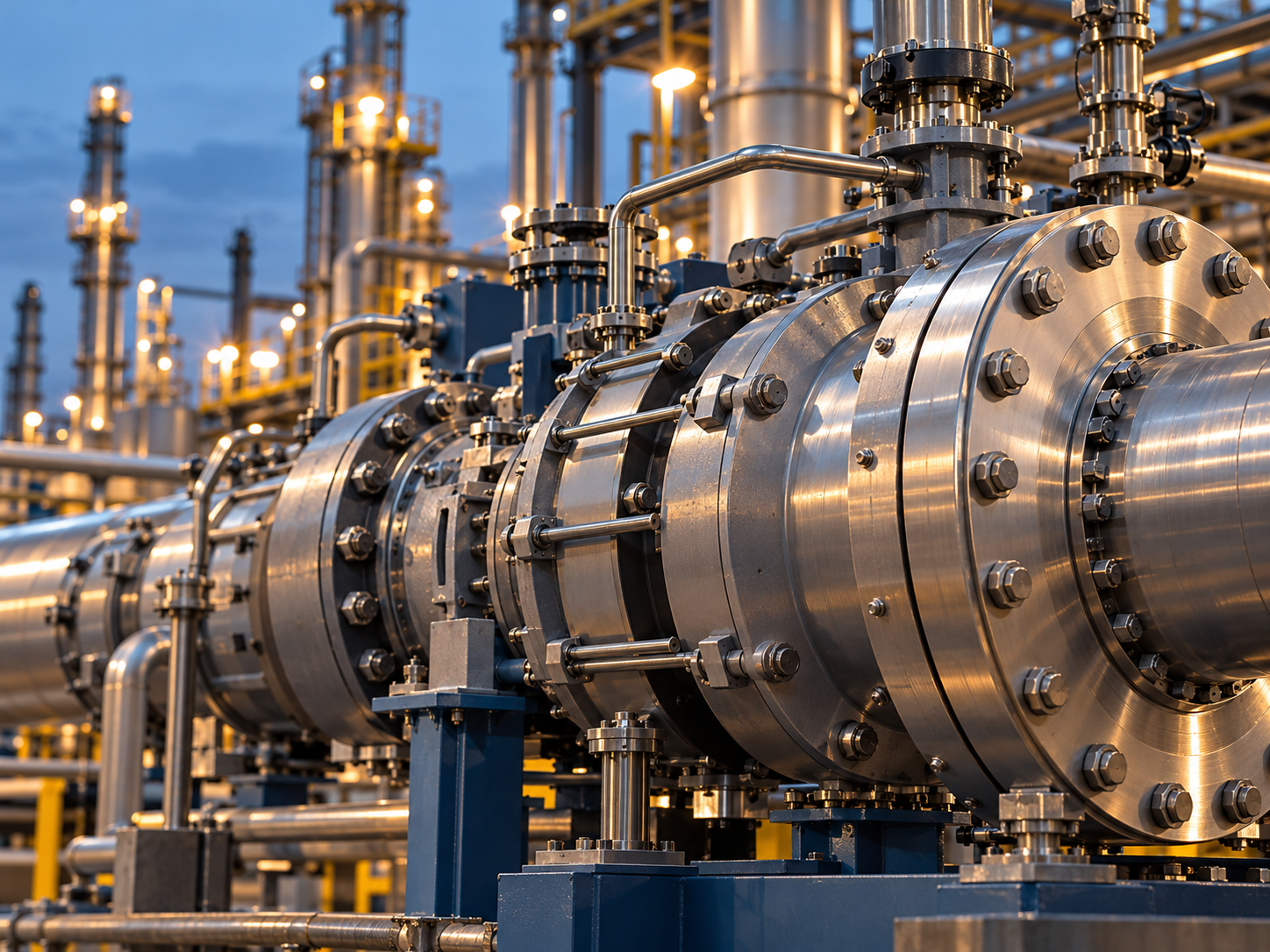 Industrial rotating equipment and its connections