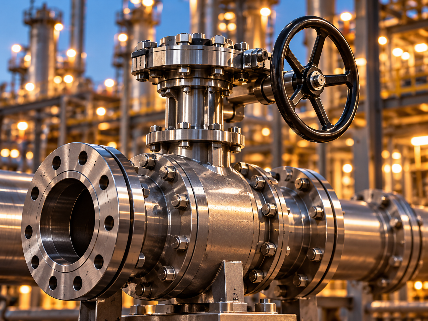 Industrial valve and handwheel