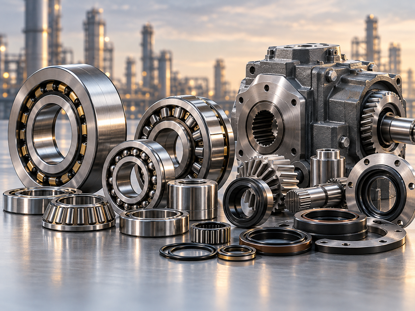 Industrial bearings and mechanical seals