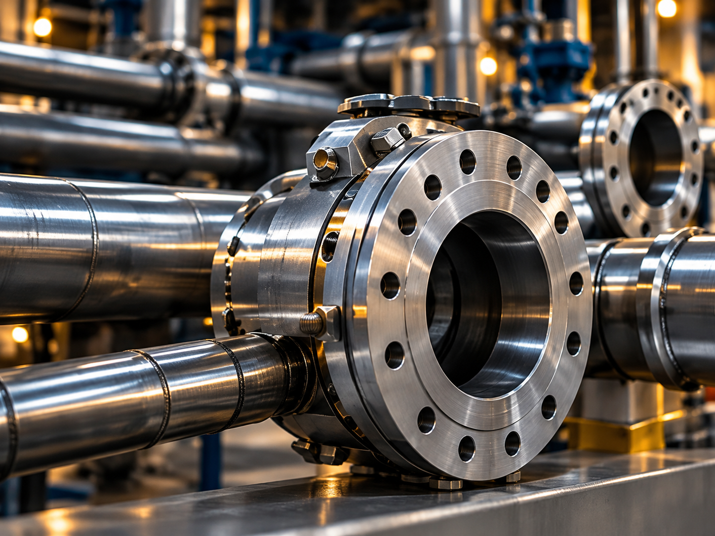 Steel pipes and flanges