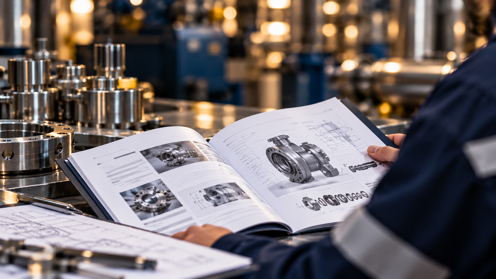 Manufacturer product catalogue being reviewed