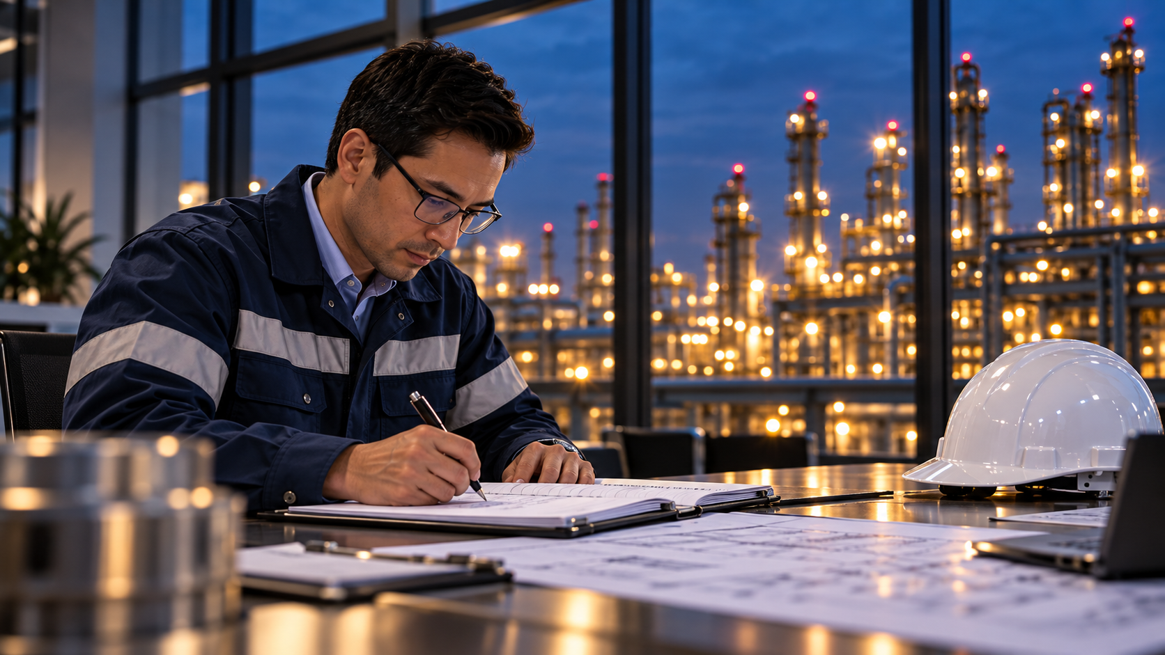Project engineer recording changes and required decisions
